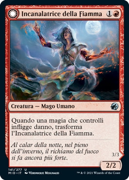 Innistrad caccia di mezzanotte 141 Incanalatrice della Fiamma/Incarnazione della Fiamma