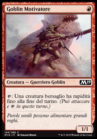 Goblin Motivatore  M19 143-Wizard of the Coast- nuvolosofumetti.