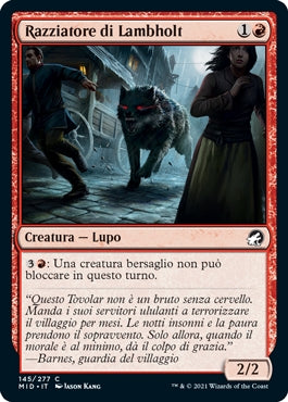 Innistrad caccia di mezzanotte 145 Razziatore di Lambholt