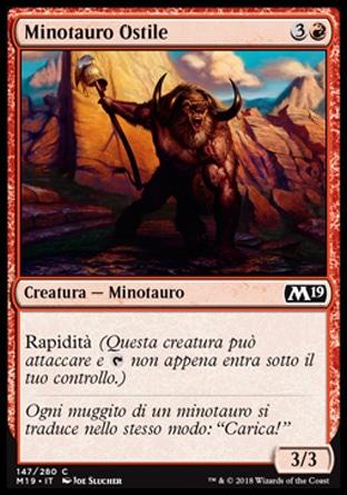 Minotauro Ostile  M19 147-Wizard of the Coast- nuvolosofumetti.