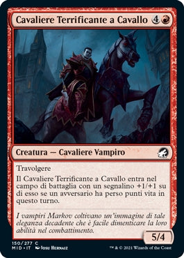 Innistrad caccia di mezzanotte 150 Cavaliere Terrificante a Cavallo