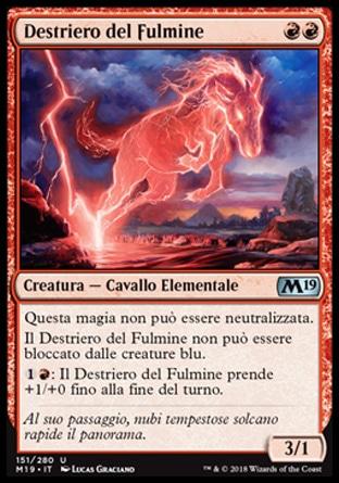 Destriero del Fulmine  M19 151-Wizard of the Coast- nuvolosofumetti.
