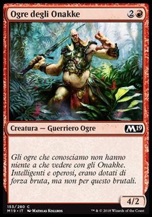 Ogre degli Onakke  M19 153-Wizard of the Coast- nuvolosofumetti.