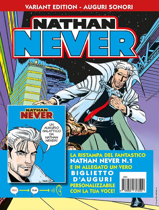 Nathan Never variant 2018 - auguri sonori-SERGIO BONELLI EDITORE- nuvolosofumetti.