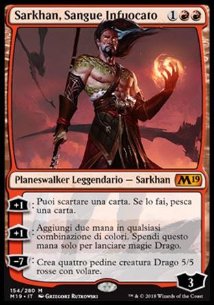 Sarkhan, Sangue Infuocato  M19 154-Wizard of the Coast- nuvolosofumetti.