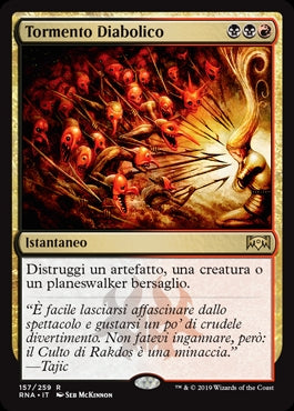 Tormento Diabolico  Fedeltà di Ravnica 157, Wizard of the Coast, nuvolosofumetti,