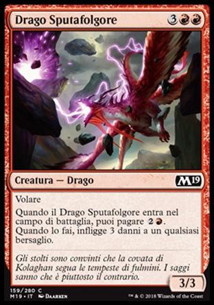 Drago Sputafolgore  M19 159-Wizard of the Coast- nuvolosofumetti.