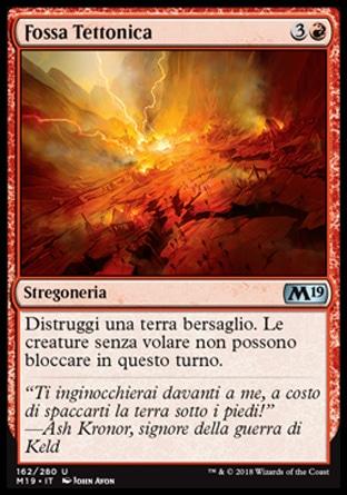 Fossa Tettonica  M19 162-Wizard of the Coast- nuvolosofumetti.