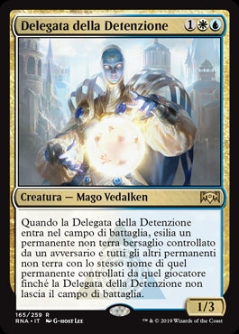 Delegata della Detenzione  Fedeltà di Ravnica 165, Wizard of the Coast, nuvolosofumetti,
