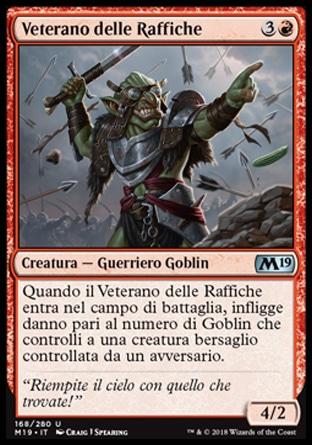 Veterano delle Raffiche  M19 168-Wizard of the Coast- nuvolosofumetti.