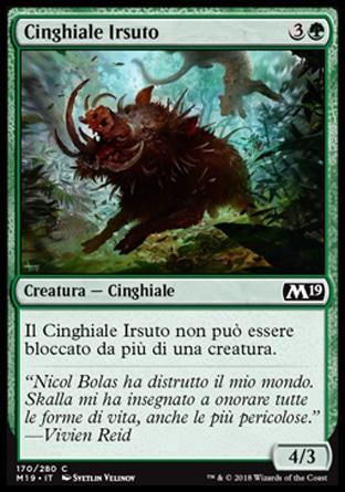 Cinghiale Irsuto  M19 170-Wizard of the Coast- nuvolosofumetti.