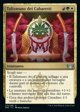 TALISMANO DEI CABARETTI  Strade di nuova capenna 173