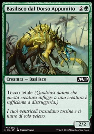 Basilisco dal Dorso Appuntito  M19 174-Wizard of the Coast- nuvolosofumetti.