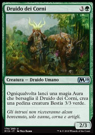 Druido dei Corni  M19 176-Wizard of the Coast- nuvolosofumetti.