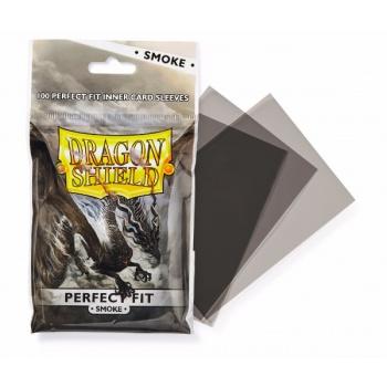 Dragon Shield 100 Perfect Fit inner card sleeves SMOKE-Dragon Shield- nuvolosofumetti.