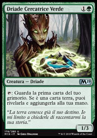 Driade Cercatrice Verde  M19 178-Wizard of the Coast- nuvolosofumetti.
