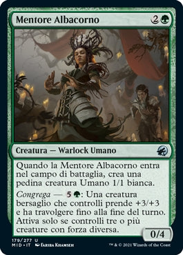 Innistrad caccia di mezzanotte 179 Mentore Albacorno