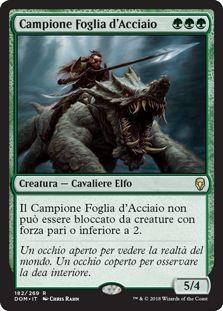 Campione Foglia d'Acciaio  Dominaria 6182-Wizard of The Coast- nuvolosofumetti.