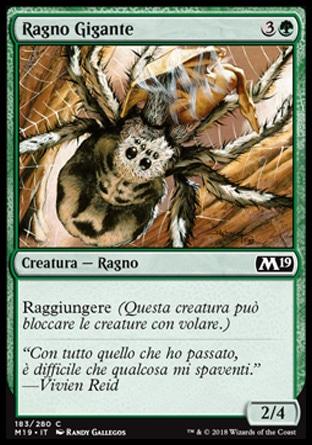 Ragno Gigante  M19 183-Wizard of the Coast- nuvolosofumetti.