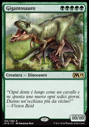 Gigantosauro  M19 185-Wizard of the Coast- nuvolosofumetti.