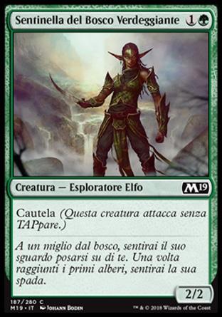 Sentinella del Bosco Verdeggiante  M19 187-Wizard of the Coast- nuvolosofumetti.