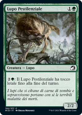 Innistrad caccia di mezzanotte 192 Lupo Pestilenziale