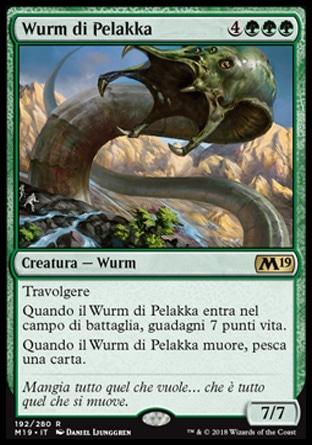 Wurm di Pelakka  M19 192-Wizard of the Coast- nuvolosofumetti.