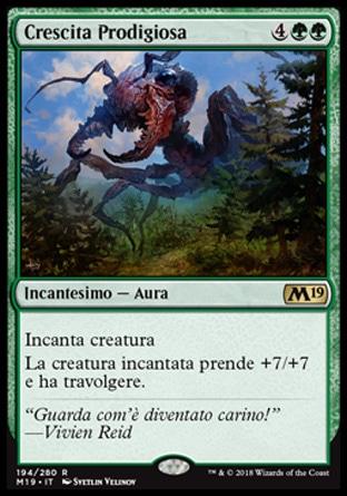 Crescita Prodigiosa  M19 194-Wizard of the Coast- nuvolosofumetti.