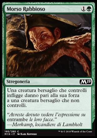 Morso Rabbioso  M19 195-Wizard of the Coast- nuvolosofumetti.