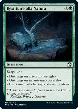 Innistrad caccia di mezzanotte 195 Restituire alla Natura