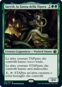Innistrad caccia di mezzanotte 197 Saryth, la Zanna della Vipera
