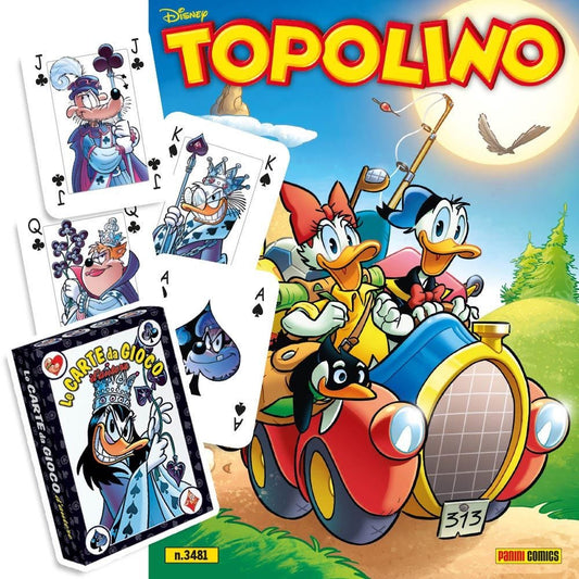 TOPOLINO 3481 + MAZZO DI CARTE NERO