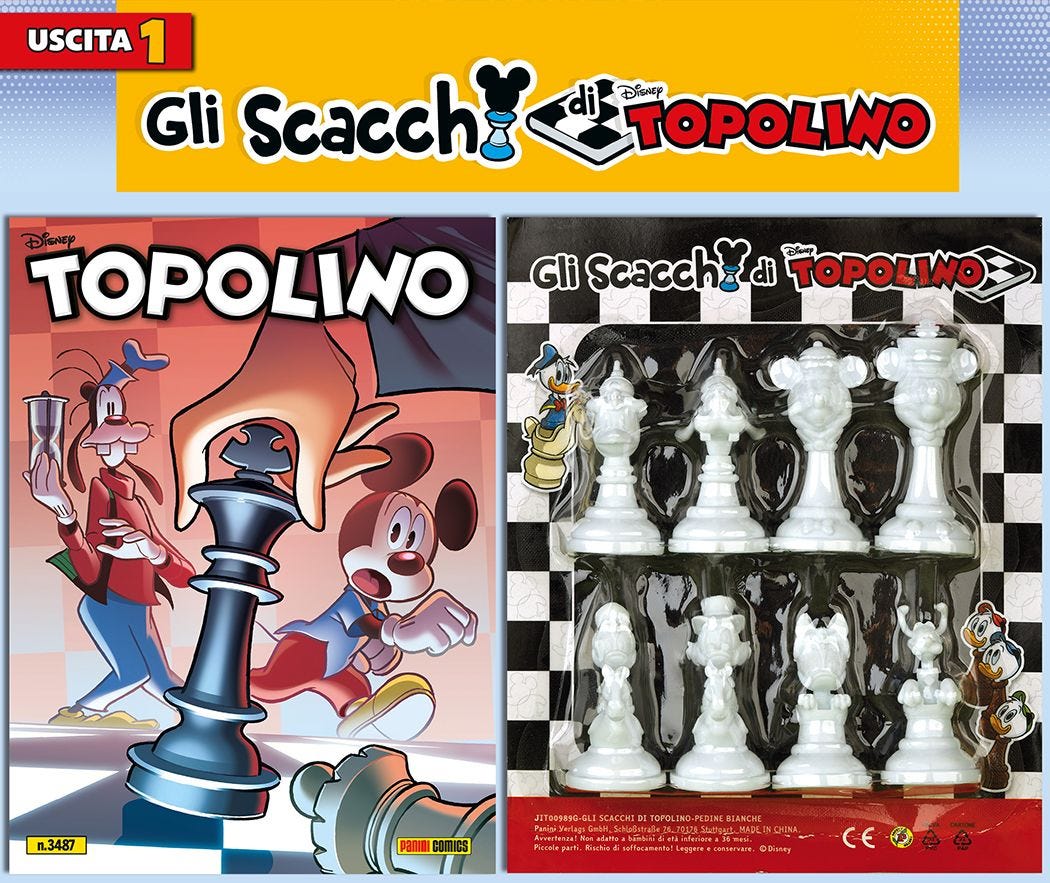 TOPOLINO 3487 + PEDONI BIANCHI