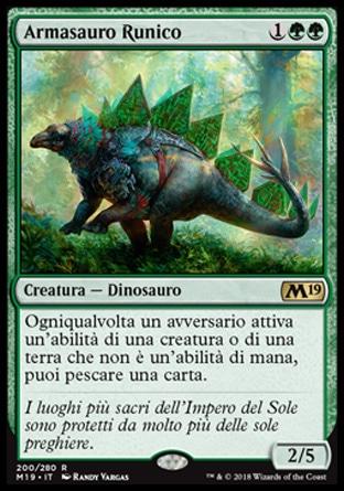 Armasauro Runico  M19 200-Wizard of the Coast- nuvolosofumetti.