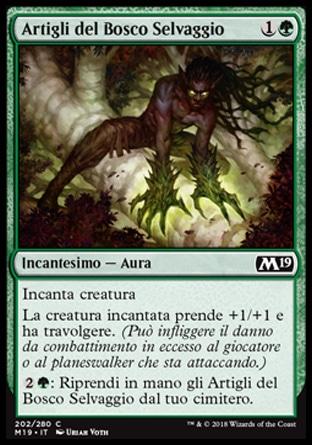Artigli del Bosco Selvaggio foil  M19-wizard of the coast- nuvolosofumetti.