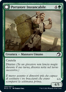 Innistrad caccia di mezzanotte 203 Portatore Instancabile