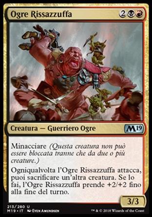 Ogre Rissazzuffa  M19 213-Wizard of the Coast- nuvolosofumetti.