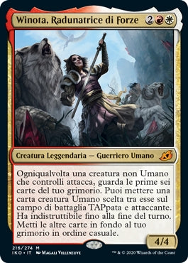 Winota, Radunatrice di Forze  Ikoria: Terra dei Behemoth 216, Wizard of the Coast, nuvolosofumetti,