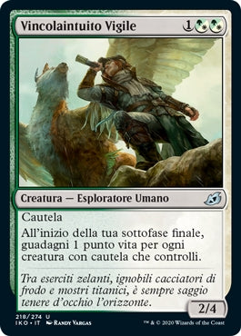 Vincolaintuito Vigile  Ikoria: Terra dei Behemoth 218, Wizard of the Coast, nuvolosofumetti,