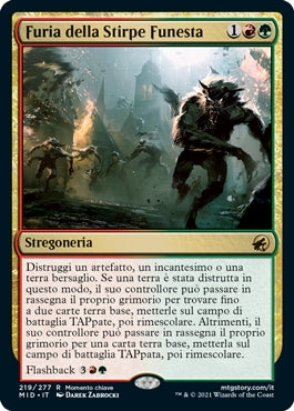 Innistrad caccia di mezzanotte 219 Furia della Stirpe Funesta