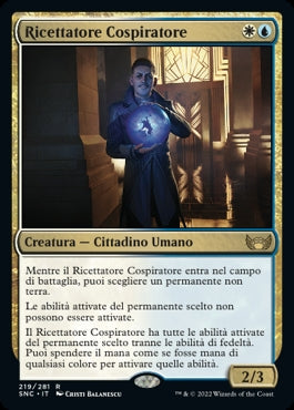 RICETTATORE COSPIRATORE  Strade di nuova capenna 219
