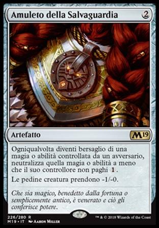 Amuleto della Salvaguardia foil  M19-wizard of the coast- nuvolosofumetti.