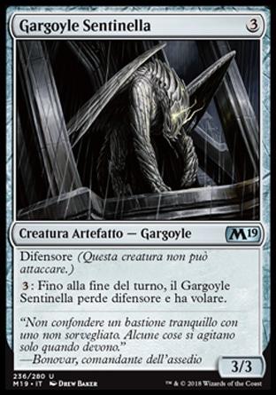 Gargoyle Sentinella  M19 236-Wizard of the Coast- nuvolosofumetti.