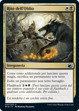 Innistrad caccia di mezzanotte 237 Rito dell'Oblio