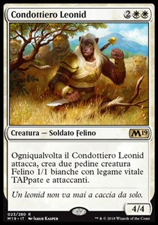 Condottiero Leonid foil  M19-wizard of the coast- nuvolosofumetti.