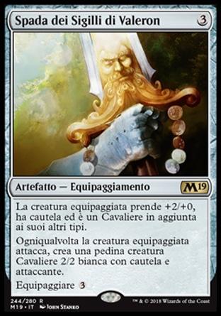Spada dei Sigilli di Valeron  M19 244-Wizard of the Coast- nuvolosofumetti.