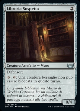 LIBRERIA SOSPETTA  Strade di nuova capenna 245