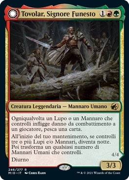 Innistrad caccia di mezzanotte 246 Tovolar, Signore Funesto/Tovolar, il Flagello di Mezzanotte