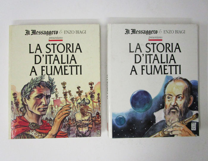 LA STORIA D'ITALIA A FUMETTI  - 2 volumi - Completa, COMPLETE E SEQUENZE, nuvolosofumetti,
