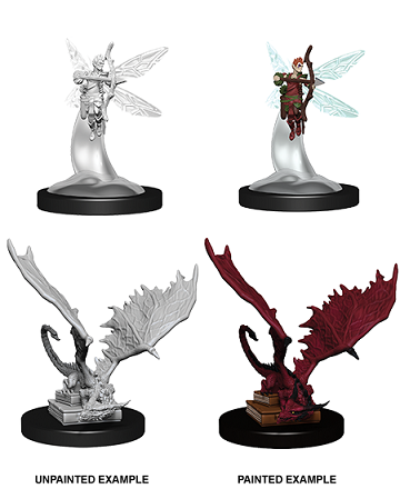 D&D Nolzur’s Marvelous Miniatures: Sprite and Pseudodragon-WIZKIDS/NECA- nuvolosofumetti.